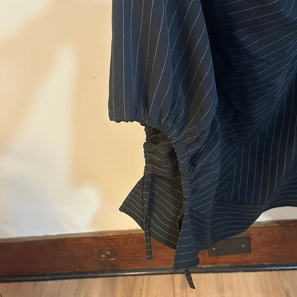 Hanna for la journee UNIQUE pin striped midi/maxi dress - Picture 8 of 9